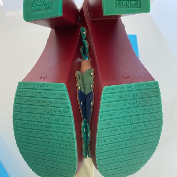 Fluevog Suede Summer of Love Sandals - NIB w/ bag - Picture 2 of 2